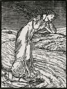 Psyche kastar sig i floden av Edward Coley (after) Burne Jones