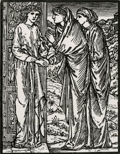 Andra besöket av Edward Coley (after) Burne Jones