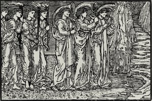 Processionen till kullen av Edward Coley (after) Burne Jones