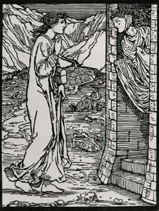 Det talande tornet av Edward Coley (after) Burne Jones