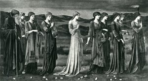 Psykets bröllop av Edward Coley (after) Burne Jones