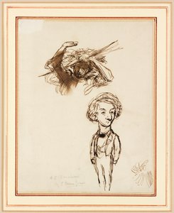 Karikatyr av Algernon Charles Swinburne av Edward Coley Burne Jones