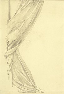 Draperistudie av Edward Burne Jones