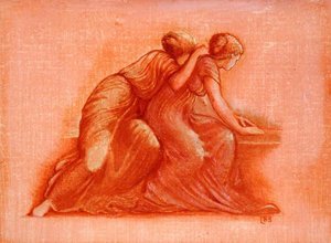 Figurer på en balkong av Edward Coley Burne Jones