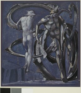 Perseus och Andromeda, studie för The Doom Fulfilled