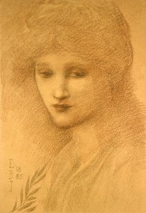 Porträtt av Laura Littleton av Edward Coley Burne Jones