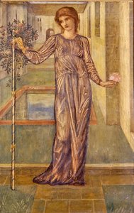 The Garland (gouache på papper) av Edward Coley Burne Jones