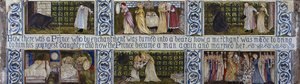 Beauty and the Beast kakelpanel, Morris, Marshall, Faulkner & Co., ca 1867 av Edward Burne Jones