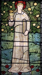 Faith, 1867 (målat glas) av Edward Burne Jones