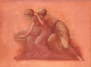 Figurer på en balkong av Edward Coley Burne Jones