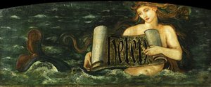 Helen, en sjöjungfru, ca 1880 av Edward Burne Jones