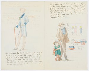 Brev till konstnärens barnbarn Angela Thirkell (penna på papper) av Edward Burne Jones