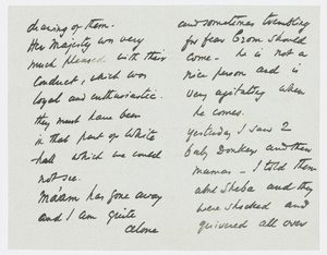 Brev till konstnärens barnbarn Angela Thirkell (penna på papper) av Edward Burne Jones