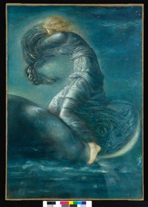 Luna, ca 1872-75 av Edward Burne Jones