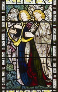Musikaliska änglar, 1865 av Edward Burne Jones