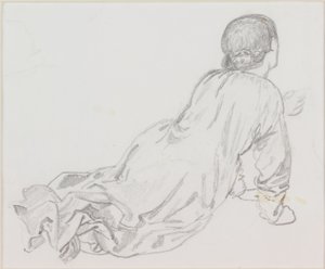 Liggande figur av Edward Burne-Jones