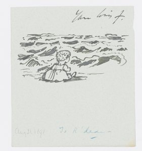 Seaside, Brev till konstnärens barnbarn, Angela Thirkell, 31 augusti av Edward Burne Jones