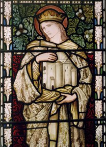 Salomo och templet, 1876 (målat glas) av Edward Burne Jones