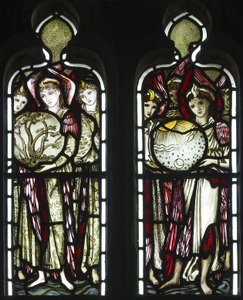 The Days of Creation, 1874 (målat glas) av Edward Burne Jones