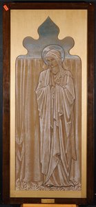 Jungfru Maria: tecknad serie för ett målat glasfönster i Ashton-under-Lyne, ca 1892 av Edward Burne Jones