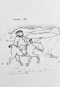 William Morris zu Pferd