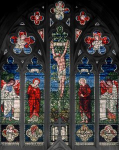 Birmingham, Acocks Green, St Mary The Virgin, East Window, Morris & Co., Edward Burne-Jones, John Henry Dearle (1859-1932), 1895 av Edward Coley and Dearle Burne Jones