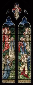 Wilden, All Saints, Morris & Co., Edward Burne-Jones, John Henry Dearle (1859-1932), Angels Of Paradise, Angel Musicians, 1902-1914, Louisa, Alfred, The Baldwins, Premiärminister, Methodist, Worcesters av Edward Coley and Dearle Burne Jones