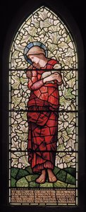 Wilden, All Saints, Morris & Co., Edward Burne-Jones, John Henry Dearle (1859-1932), St Agnes, 1902-1914, Louisa, Alfred, The Baldwins, premiärminister, metodist, Worcestershire, Arts & Crafts, Rudyar av Edward Coley and Dearle Burne Jones
