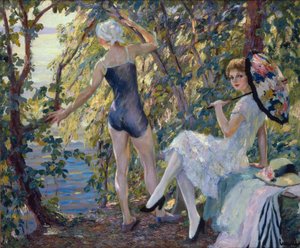 De badande av Edward Cucuel