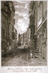 Butcher Row, Westminster, London, 1796. av Edward Dayes