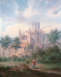 Ely Cathedral från sydöstra (detalj) av Edward Dayes