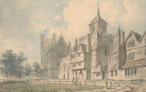 Exeter Cathedral och angränsande byggnader av Edward Dayes