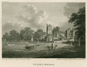 Putney Bridge, London av Edward Dayes
