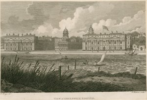 Vy över Greenwich Hospital, London