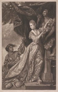 Lady Elizabeth Keppel och en tjänare av Edward Fisher