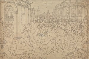 Gross Study för St. Paul i Efesos av Edward Francis Burney