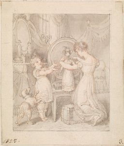 Illustration för- The New Doll: Untitled av Edward Francis Burney