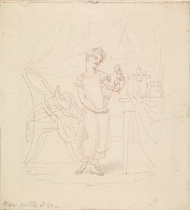 Illustration för The New Doll: How Pretty It Is av Edward Francis Burney