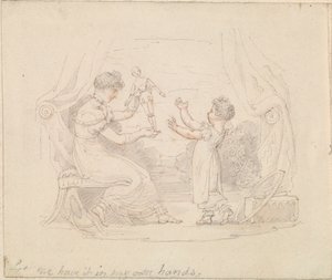 Illustration för den nya dockan: Låt mig ha den i mina egna händer av Edward Francis Burney
