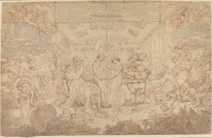 Förberedande teckning till Valsen av Edward Francis Burney