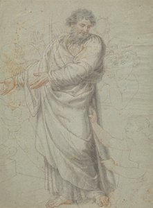 Studie för figuren av St. Paul av Edward Francis Burney