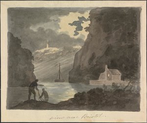 Utsikt nära Bristol av Edward Francis Burney