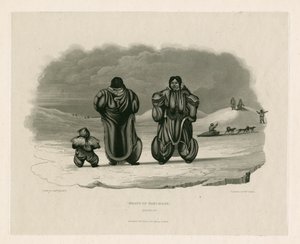 Grupp av Eskimaux, Igloolik av Edward Francis Finden