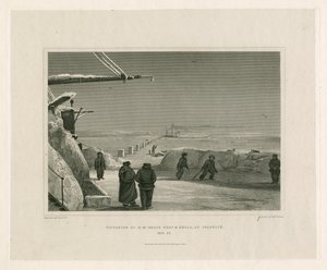 Situationen för HM Ships Fury och Hecla, vid Igloolik av Edward Francis Finden