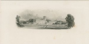 Trentham Hall: stålgravyr och [?mitten av 1800-talet] (tryck) av Edward Francis Finden