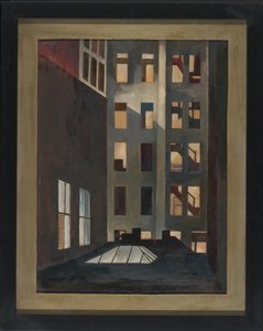 Rooftops, New York City, ca 1916 (olja på duk) av Edward Franklin Fisk