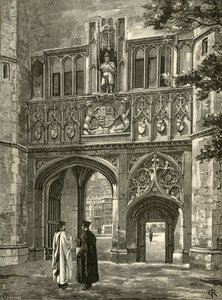 Principal Gateway, Trinity College, sent 1800-tal. av Edward Gascoin