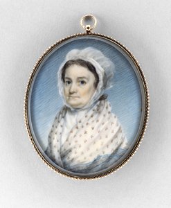 Mary Gould Almy, ca 1797-1800 (akvarell på elfenben av Edward Greene Malbone