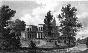 Lord Nelsons Villa i Merton, publicerad 1806 av Edward Gyfford