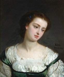 Porträtt av en ung kvinna, 1862.